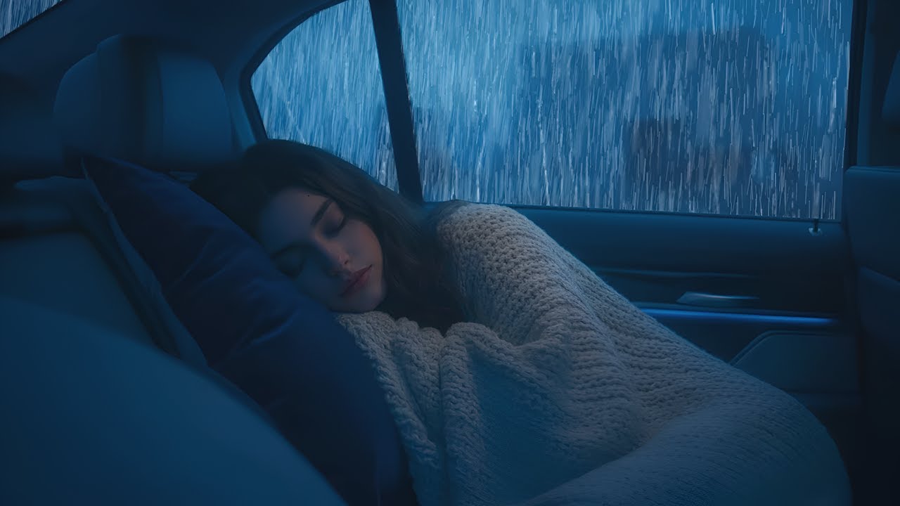 Say Goodbye to Insomnia in 5 Minutes with Rhythmic Rain & Powerful Thunder on a Car
