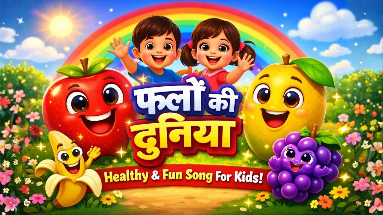 फलों की दुनिया | Healthy Fruits Song For Kids | Hindi Nursery Rhyme | BTTV Kids
