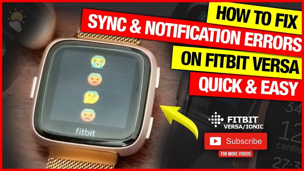 Fix sync & notification error on Fitbit Sense, Versa 3, 2 & Lite