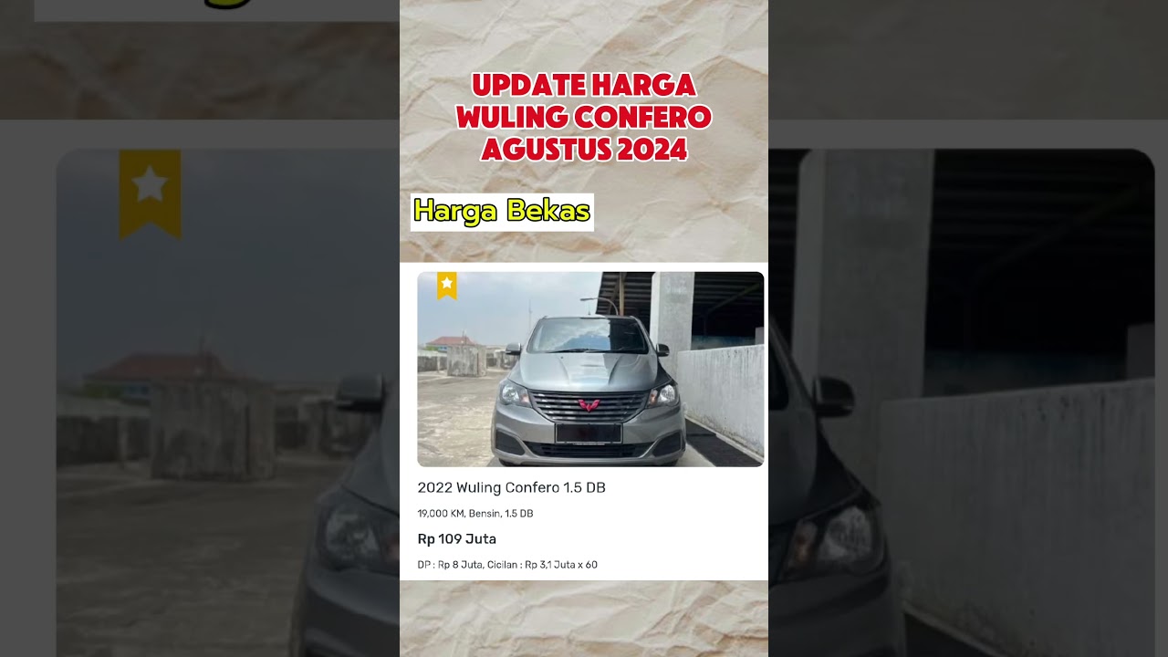 UPDATE HARGA WULING CONFERO BARU - BEKAS #wulingconfero #wulingconferos #wulingconferodb
