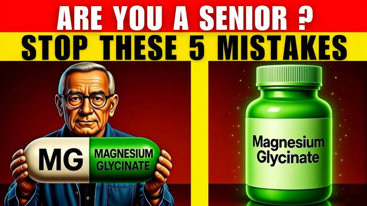 STOP Taking MAGNESIUM GLYCINATEIMMEDIEALTY if You're Making THIS Mistake | Senior Health Tips