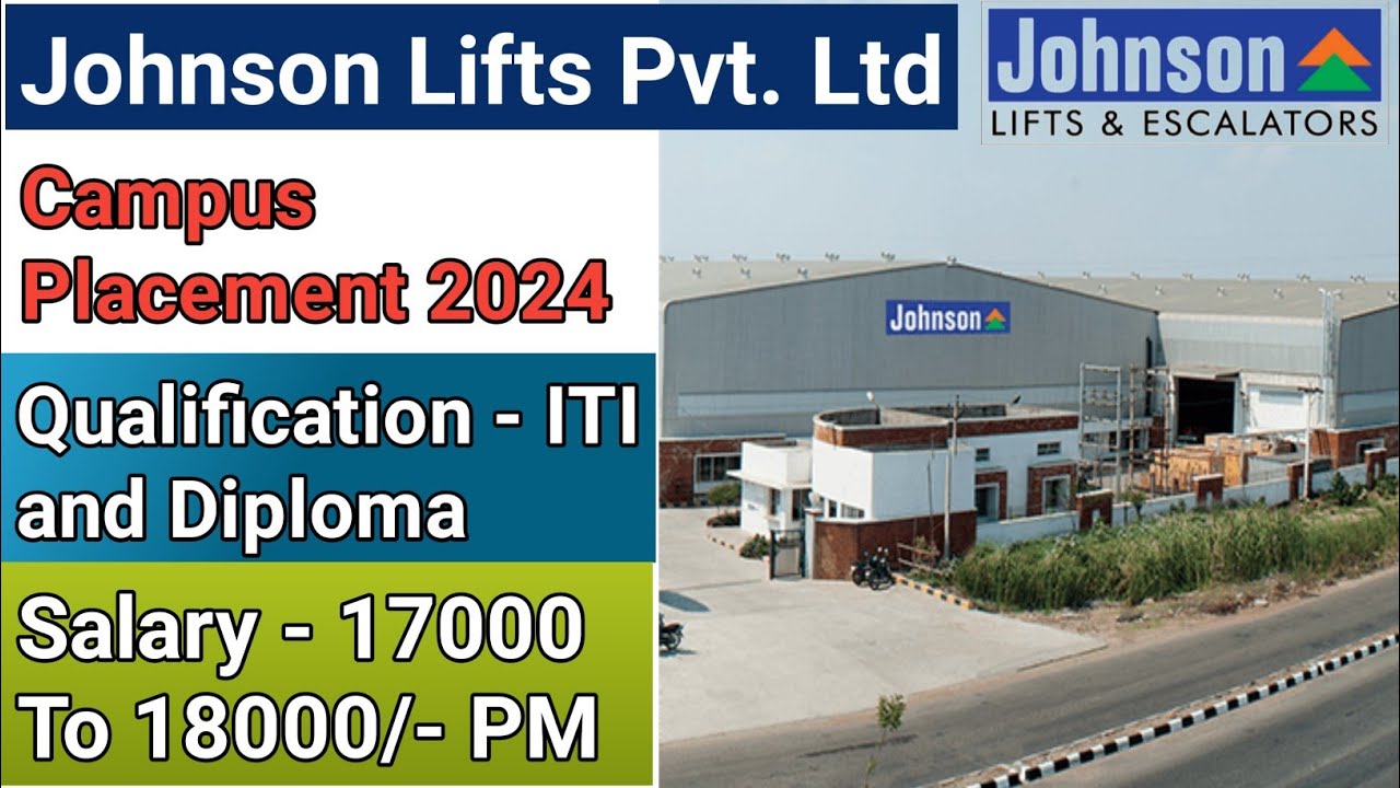 johnson lift pvt Ltd company// johnson lift campus placement 2024// OTI and Diploma