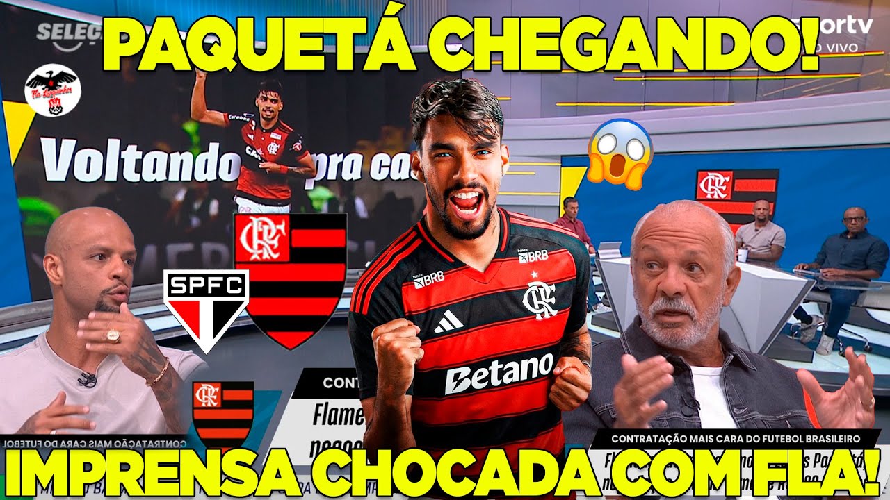 IMPRENSA CHOCADA COM MENGÃO! LUCAS PAQUETÁ CHEGANDO NO FLA! FLAMENGO X SÃO PAULO BRASILEIRÃO