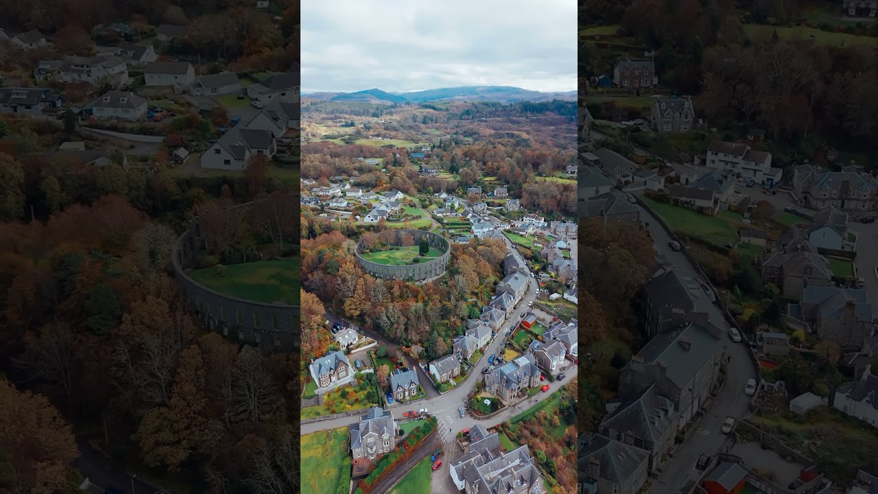 Oban, McCaig's Tower. Epic drone one shot video. Scotland. #drone