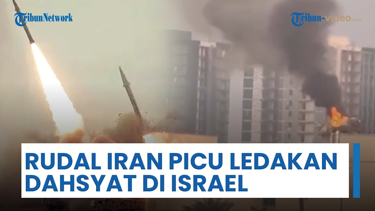 Ledakan Dahsyat Picu Kebakaran di Israel, Gelombang Rudal Iran Guncang Tel Aviv