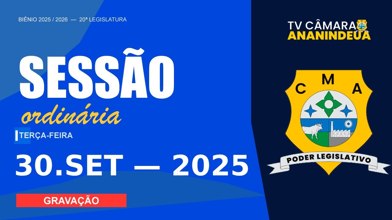 Sessão Ordinária - 30/09/2025