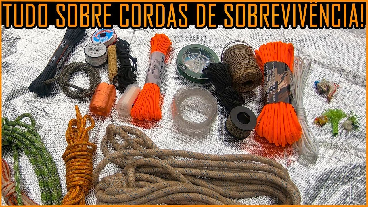 Cordas para Sobrevivência, Rapel, Canion e Escalada #EDC #Crosster