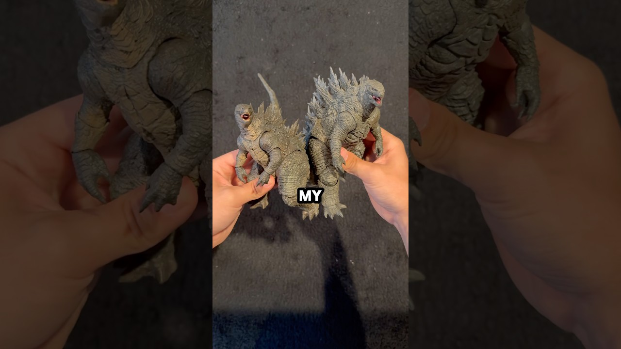 DOUBLE GODZILLA REVIEW 🔥🔥 #fyp #godzilla #toys #actionfigures #hiya #collection
