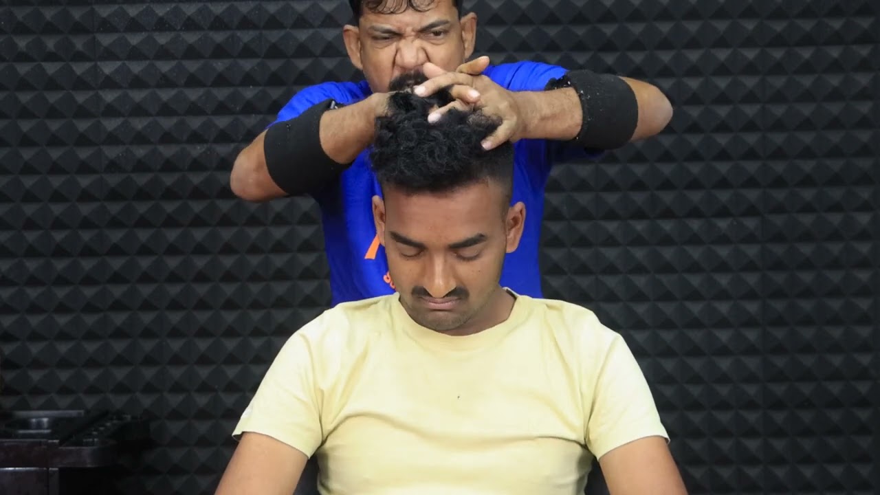 Unlimited Hair Cracking by Asim Barber | Head Massage & Neck Cracking | Spine Cracking | ASMR Sleep