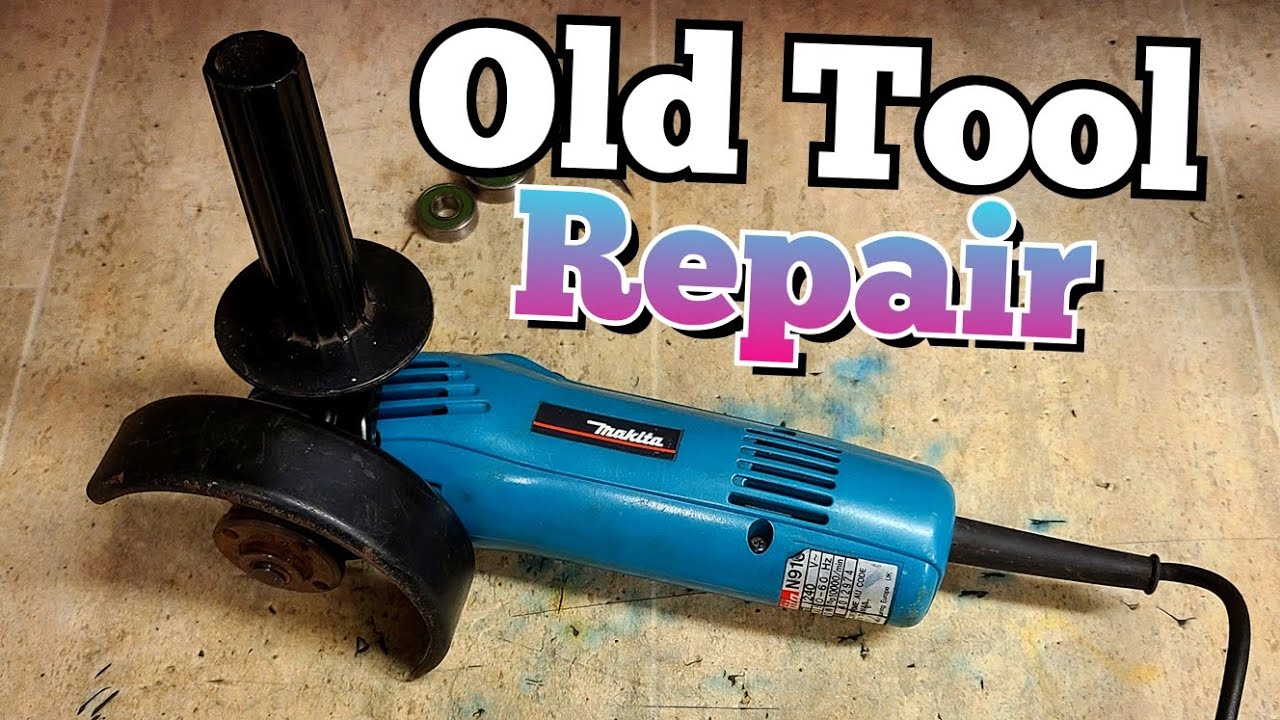 Repairing a very Old Makita N910 grinder in need of a clean and fix.