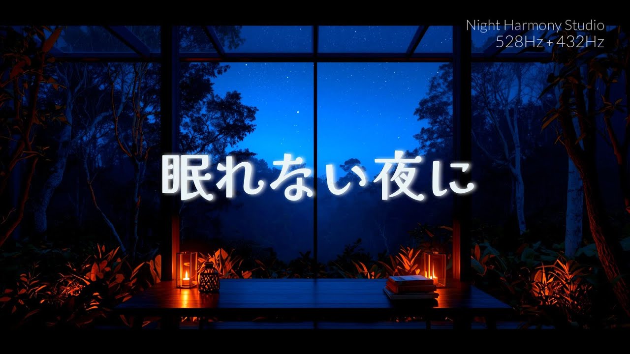 【睡眠用BGM】森に溶ける夜の呼吸｜528Hz × 432Hz 静寂ピアノ