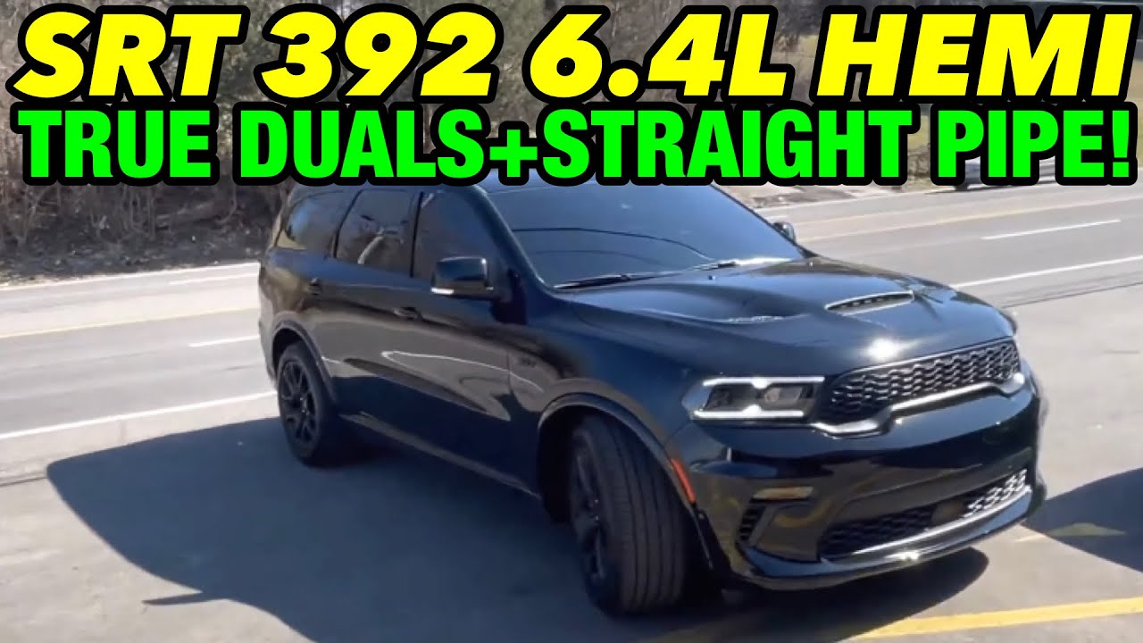 2021 Dodge Durango SRT 392 6.4L HEMI V8 TRUE DUAL EXHAUST w/ STRAIGHT PIPE!