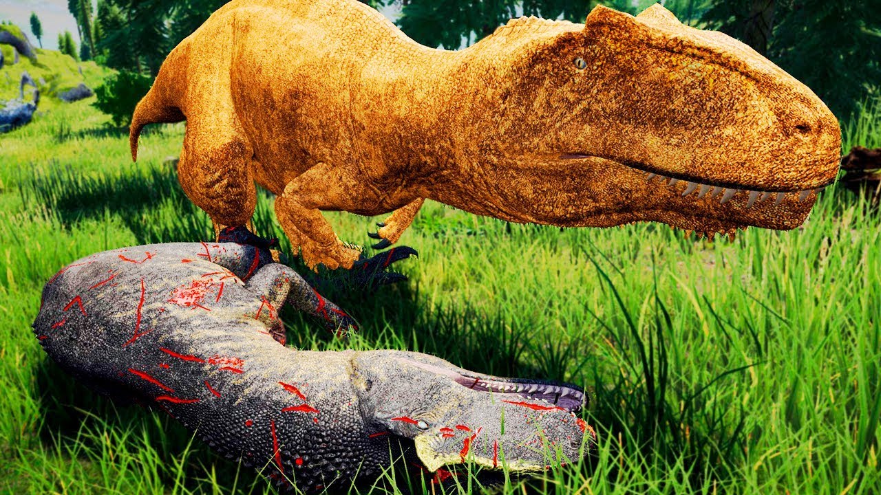 Vida de Golden Giganotossauro Sub! Ataque Surpresa, Manada de Trike (#1) | The Isle Survival | PT/BR