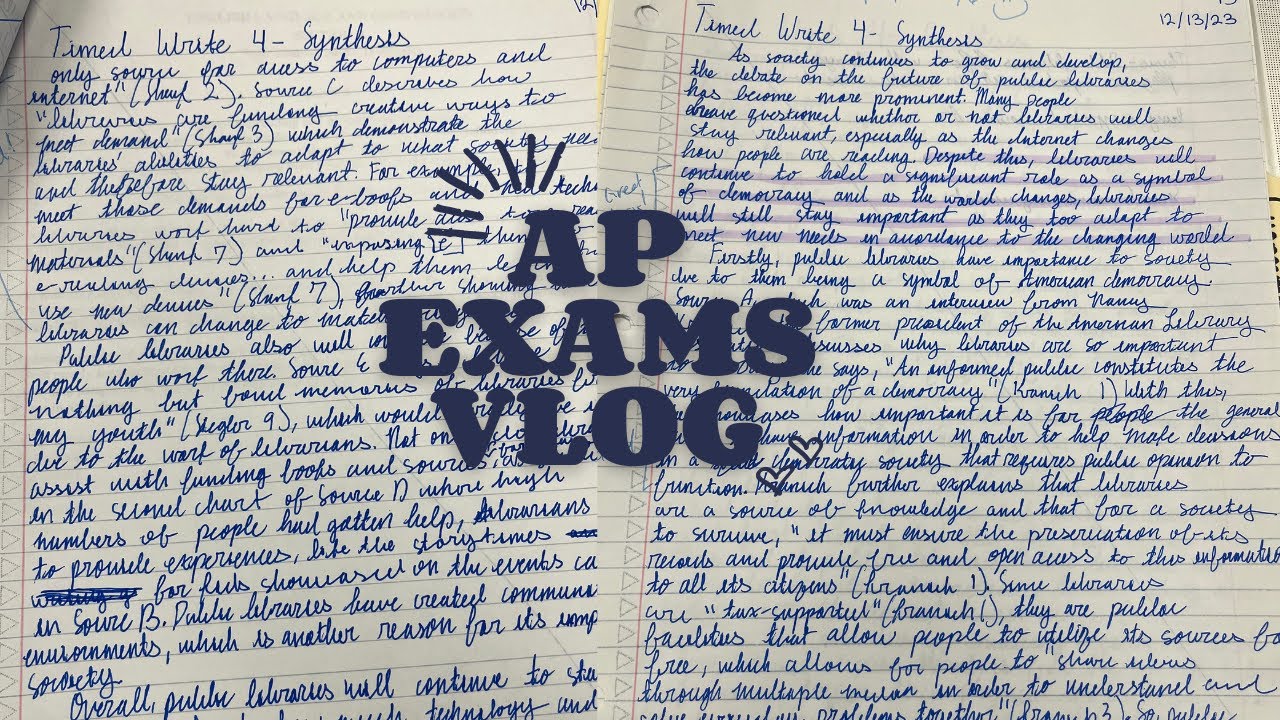 AP EXAMS 2024 VLOG (AP LANG + AP BIO)