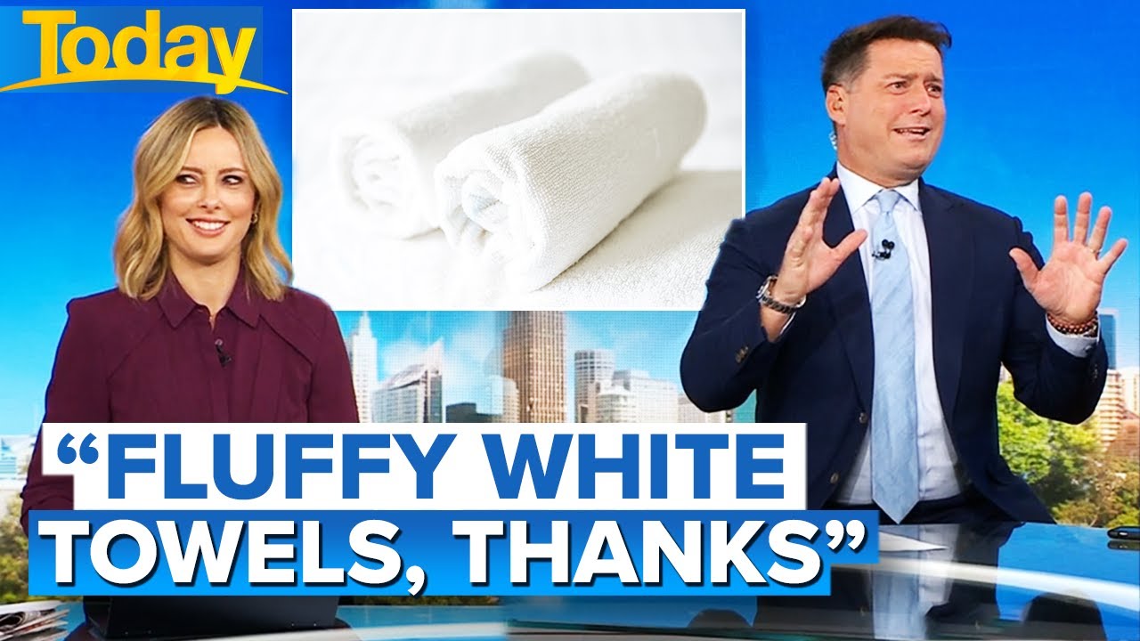 Karl takes hilarious jab at Ally and her 'fluffy white towels' | Today Show Australia