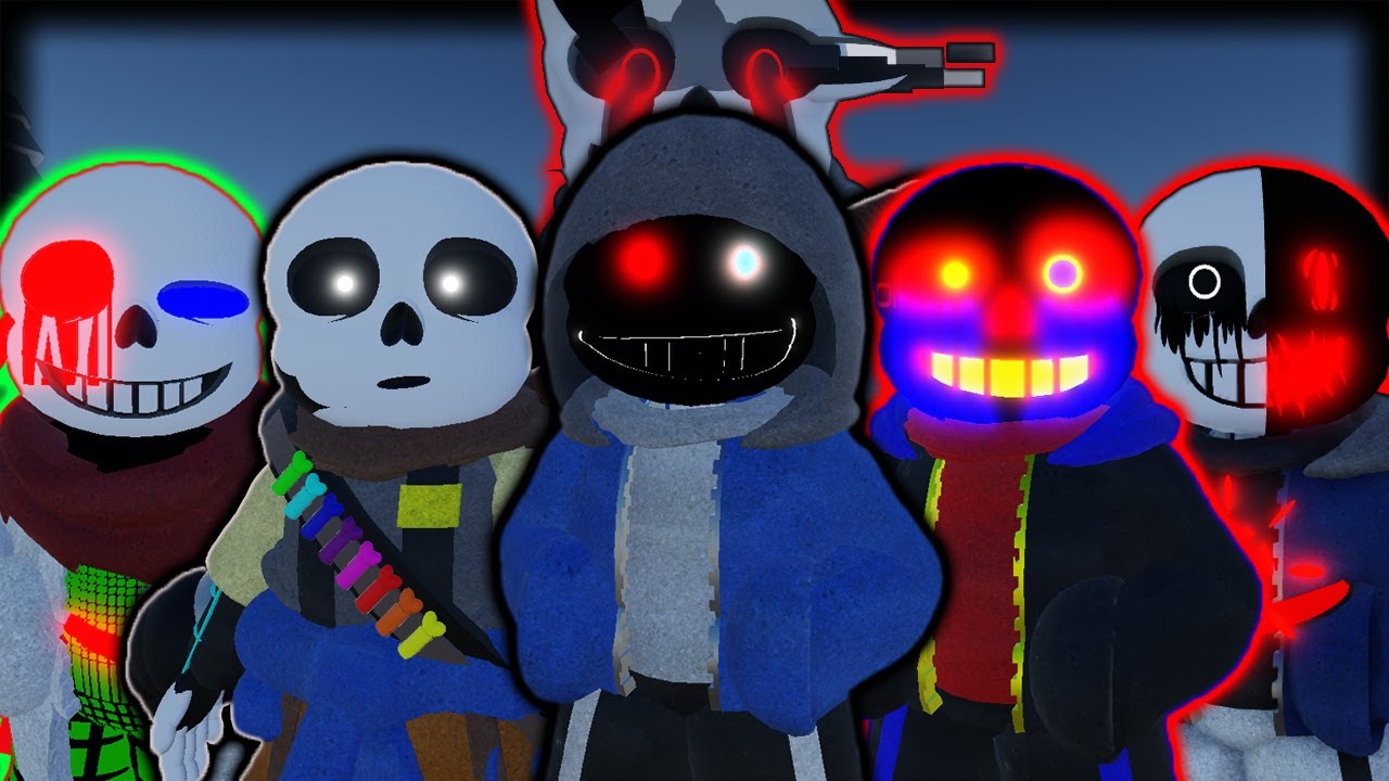 Killer Sans / Error Sans / Ink Sans / VHS Sans / Fatal Sans [Showcase] [Undertale: Monster Mayhem]