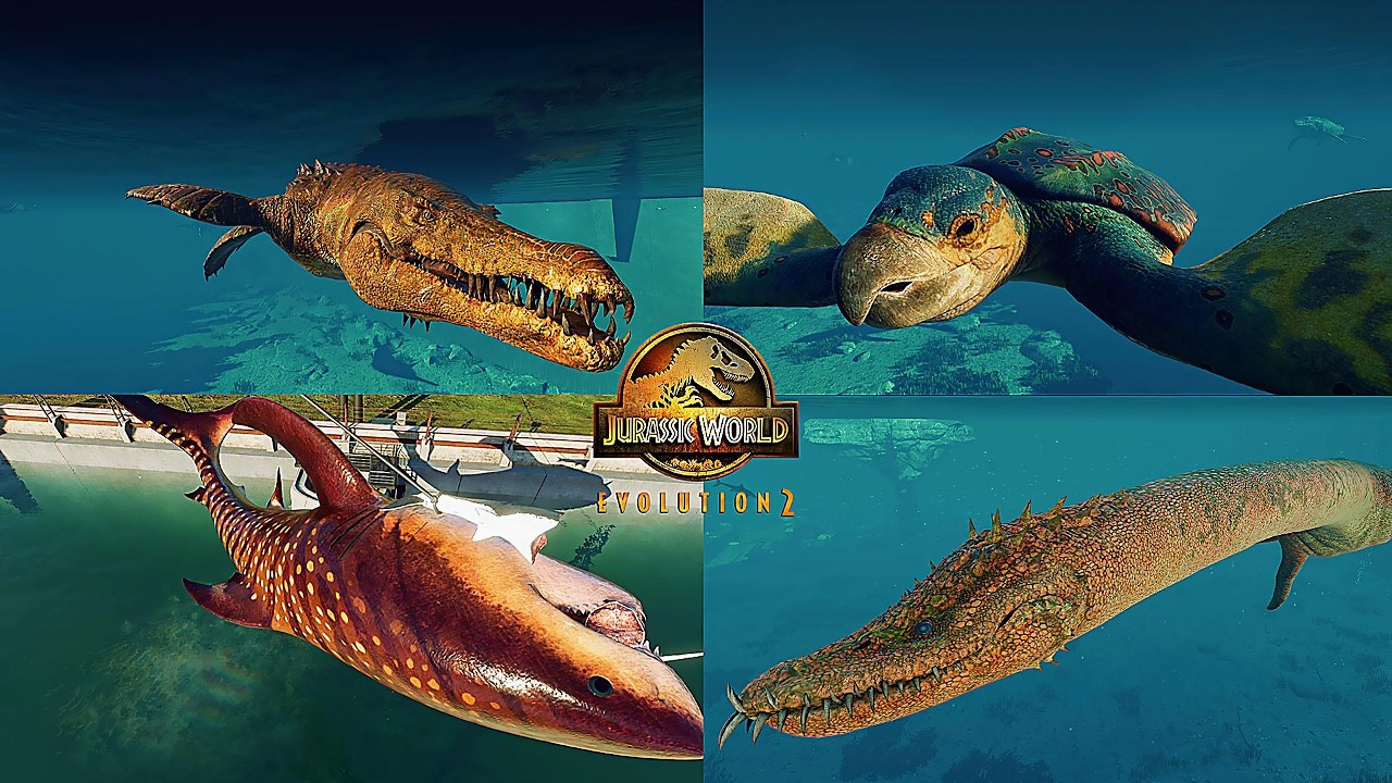 TODAS LAS CRIATURAS MARINAS DEL BIOSYN SANTUARIO ¡INCREÍBLE! 🦕 | dinosaurios para niños