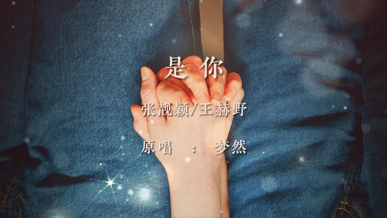 《是你》张靓颖/王赫野「是你 是你，身后的青春都是你」