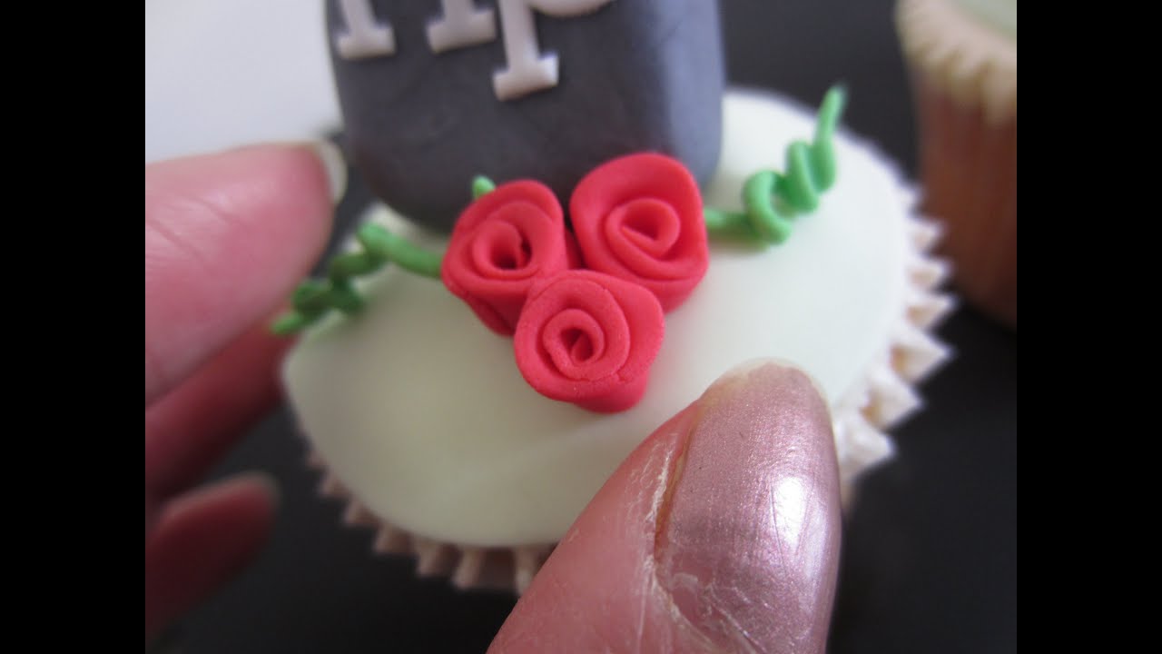 How to Make Miniature Fondant Ribbon Roses for Cupcake Toppers