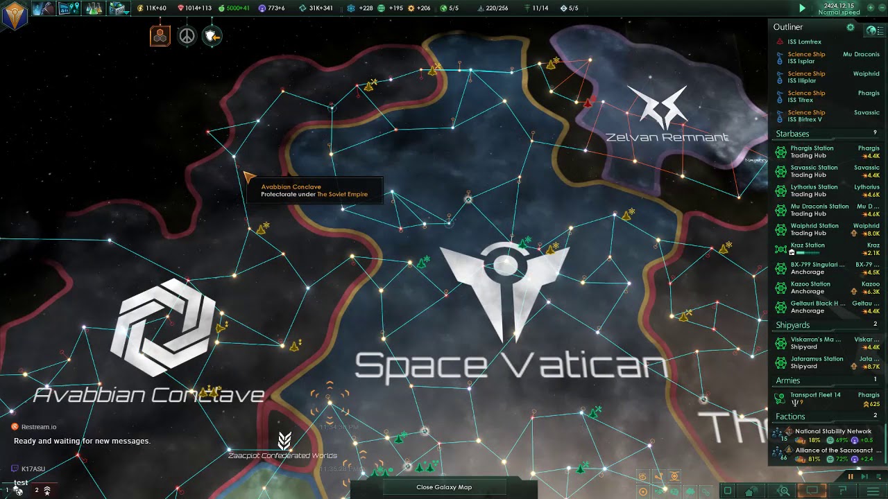 Stellaris Mulitiplayer playing tall spiritualist with TheSovietGaming