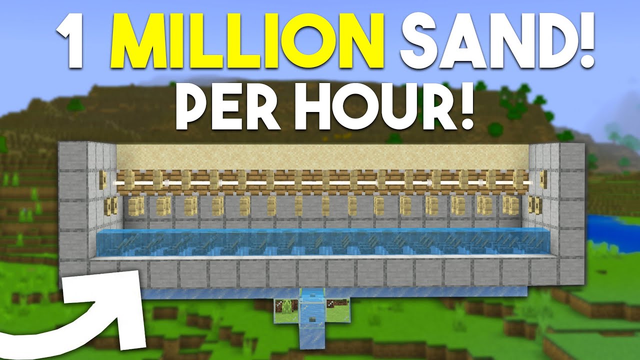 Best Sand Farm in Minecraft Bedrock 1.21! (MCPE/Xbox/PS4/Nintendo Switch)