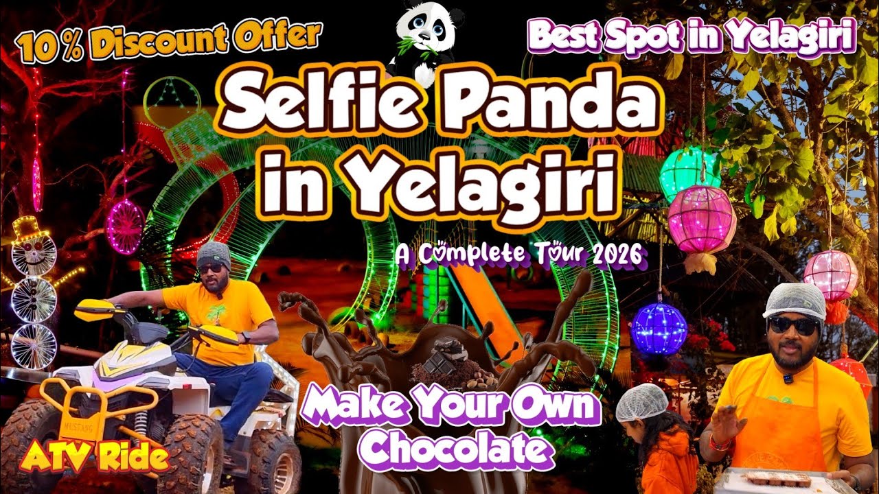 Selfie Panda in Yelagiri 🐼| Chocolate Making 🍫| Best Spot in Yelagiri | India’s First Selfie Park