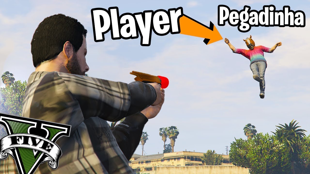GTA V Online - PEGADINHA FINGINDO DE NPC COM PISTOLA DO ALIEN [PRANK]