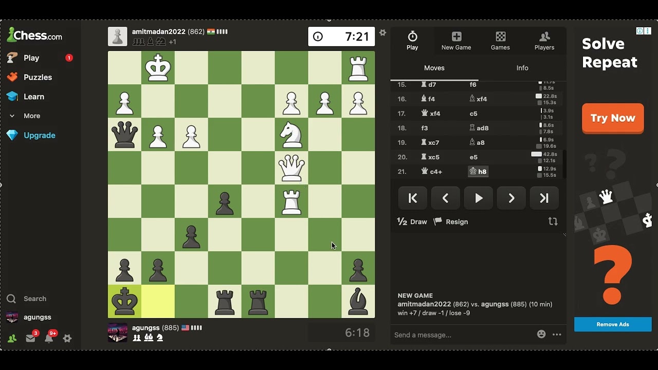 ♟️ French Defense Advance — Counter-Attack Mematikan & Qxh2# sebagai Hitam