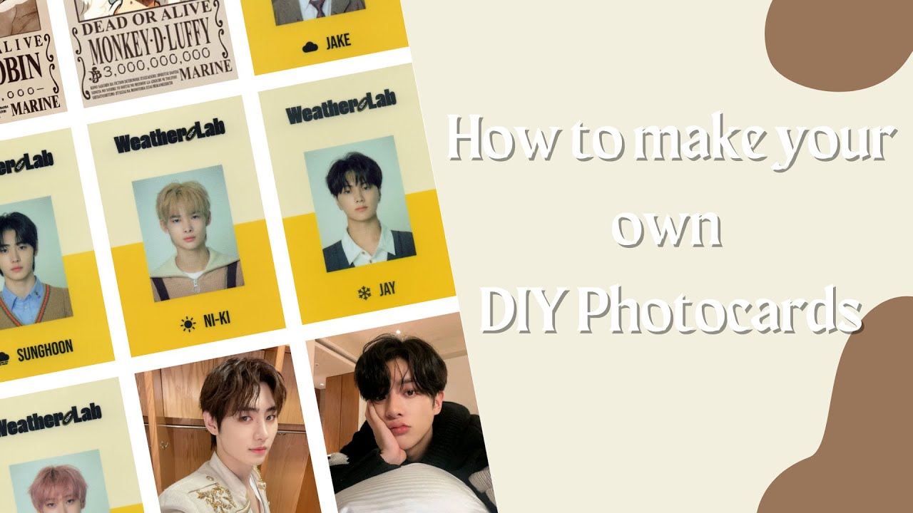 How to make DIY photocards ll Coookie_Ash