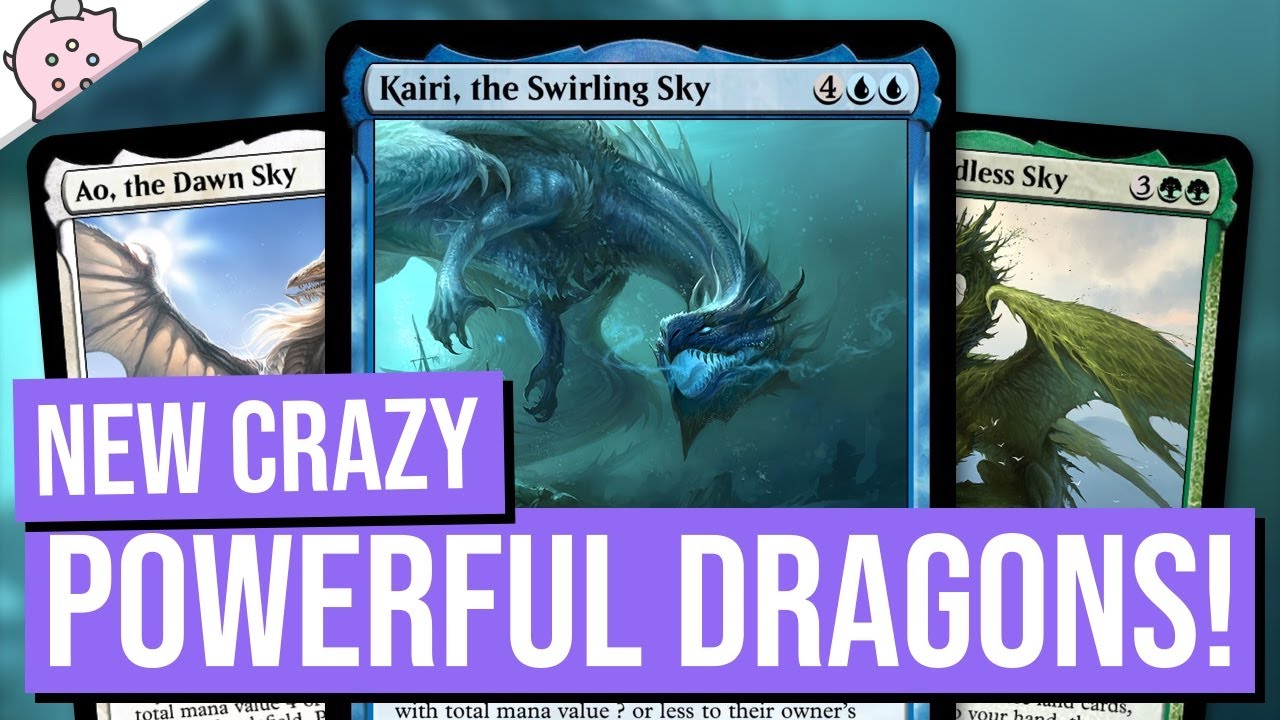 New Crazy Powerful Dragons! | Kairi, the Swirling Sky | Kamigawa Neon Dynasty Spoilers & Leaks | MTG
