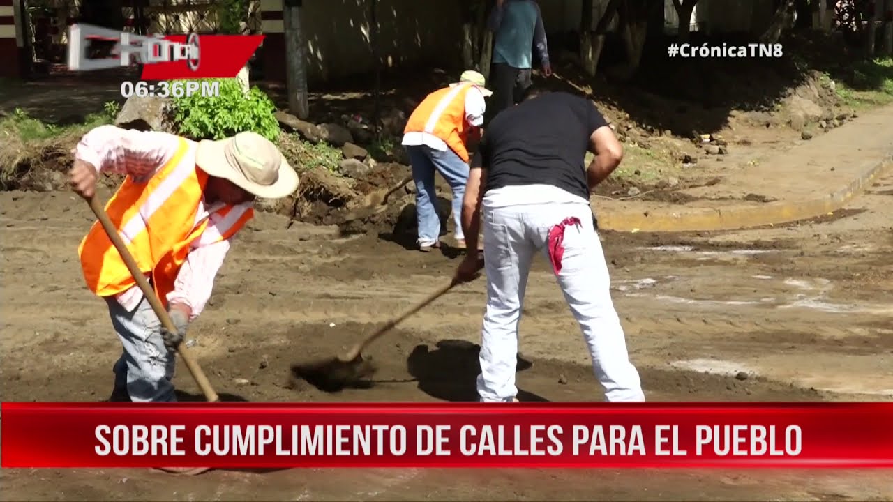 Alcald&iacute;a de Managua sobrecumplir&aacute; meta de programa Calles para el Pueblo - Nicaragua