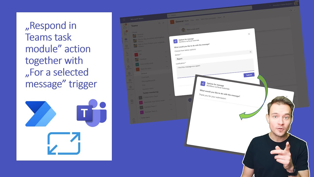 Respond in Teams task module