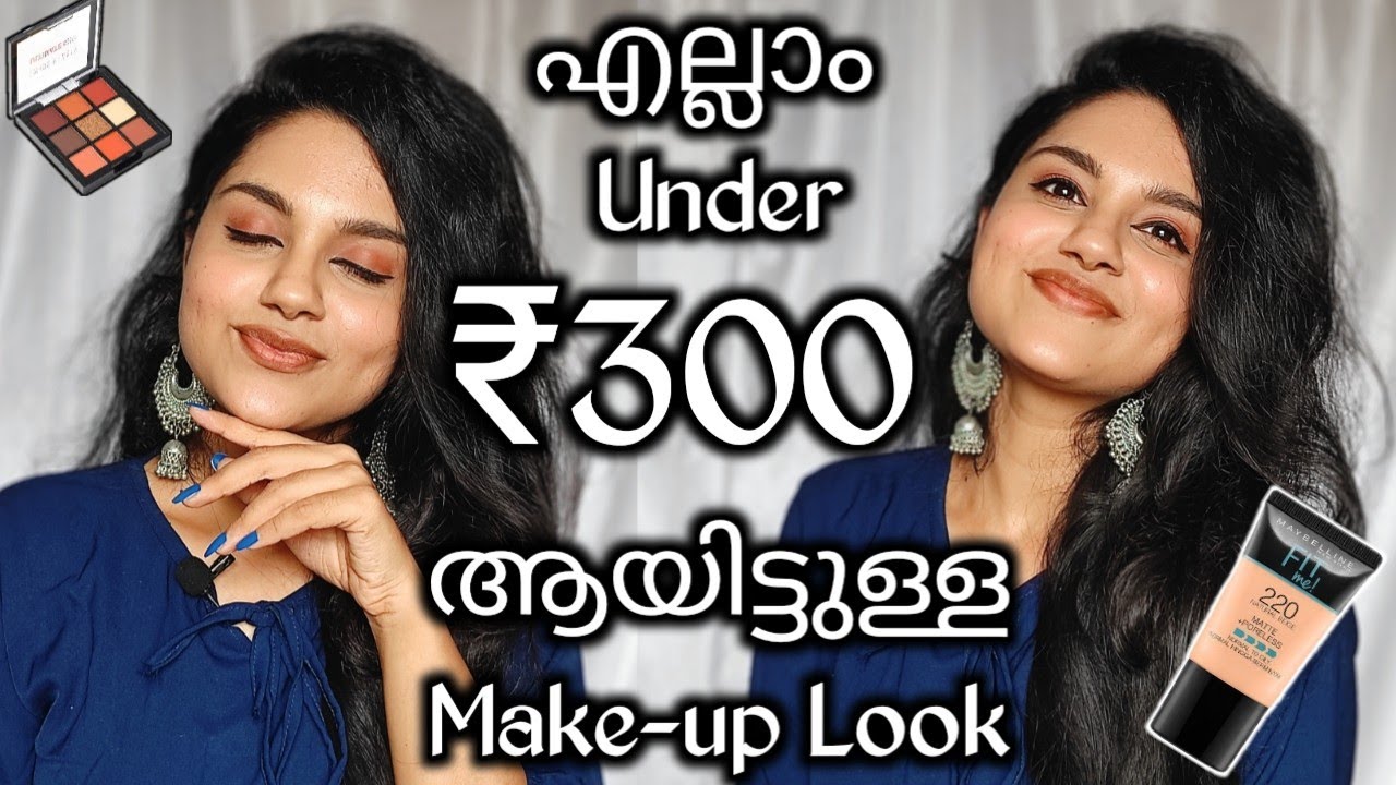 Everything Under ₹300 Makeup Look / Beginners Friendly Make-up / PurPle KohL Megha