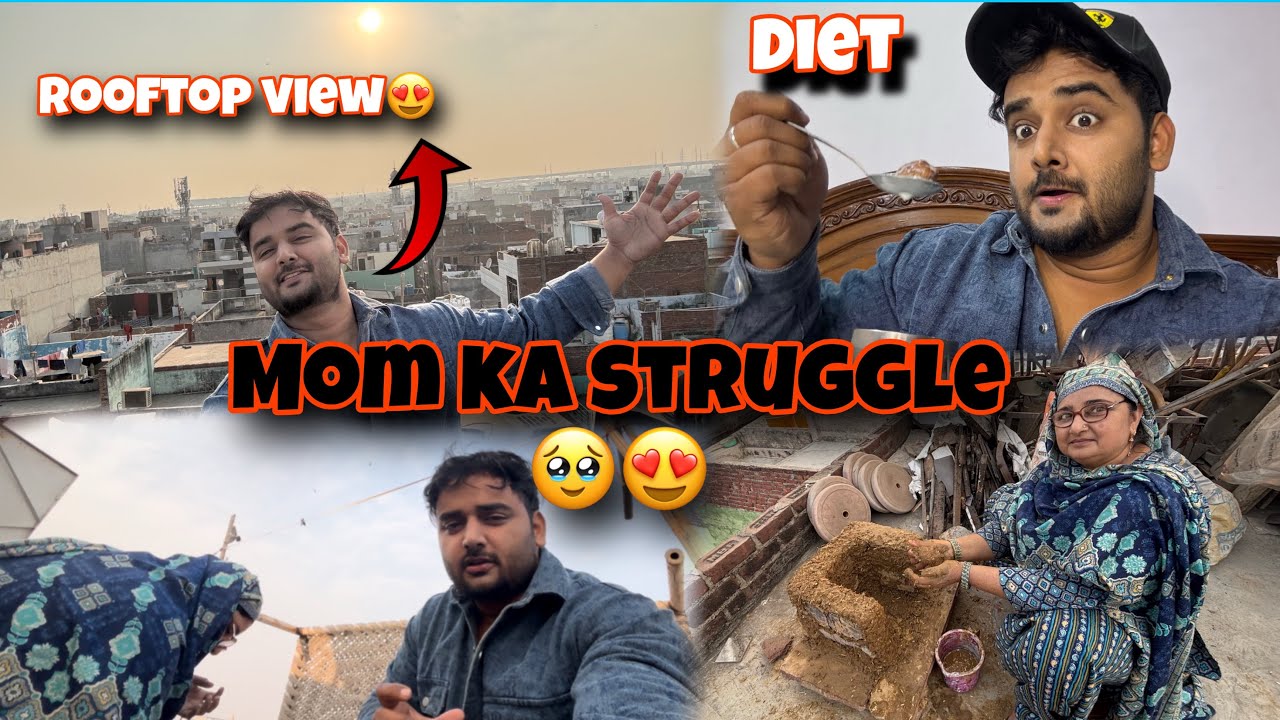 Mom Ka Struggle🥹😍|| Rooftop View 🔥 || Family vlog || Vivek Mushran Vlog