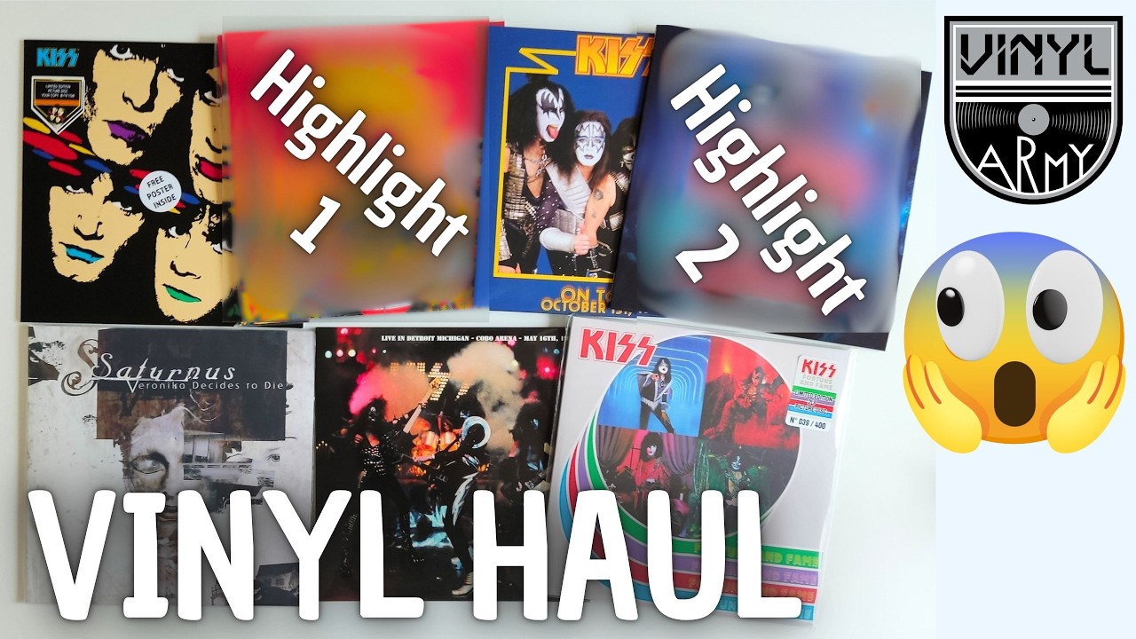 Vinyl sammeln und KISS Fan sein ist die geilste Kombi - Vinyl Haul mit genialen Schallplatten