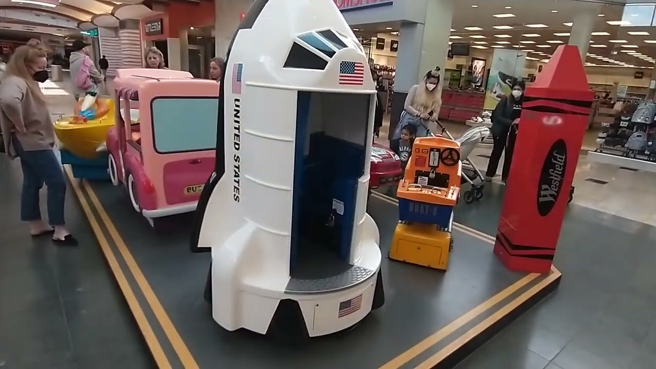 2000s Coin Operated Rocket Kiddie Ride - Space Shuttle (Mute)