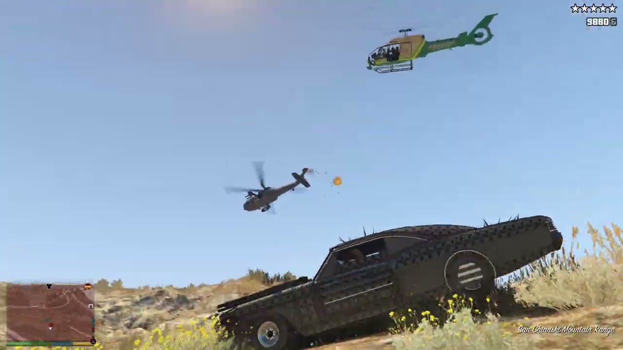 GTA 5 - Trevor's Sandy Shores Sheriff Station Rampage + Five Star Escape(VE:DGA 3.1.1)