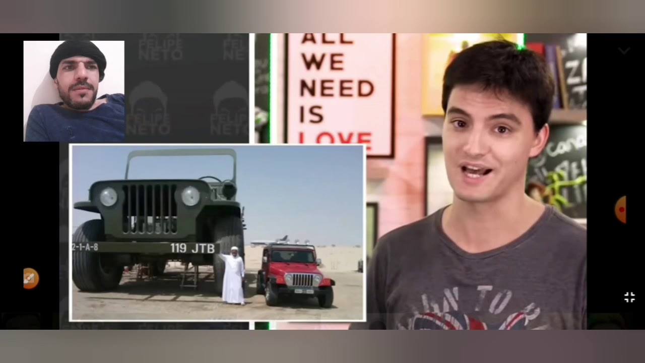 (+13)árabe reagindo vídeo  do felipe neto
