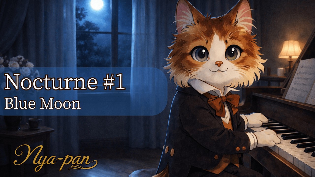 Nocturne Piano #1 | Blue Moon Dream【青い月のノクターン・夜のピアノBGM】