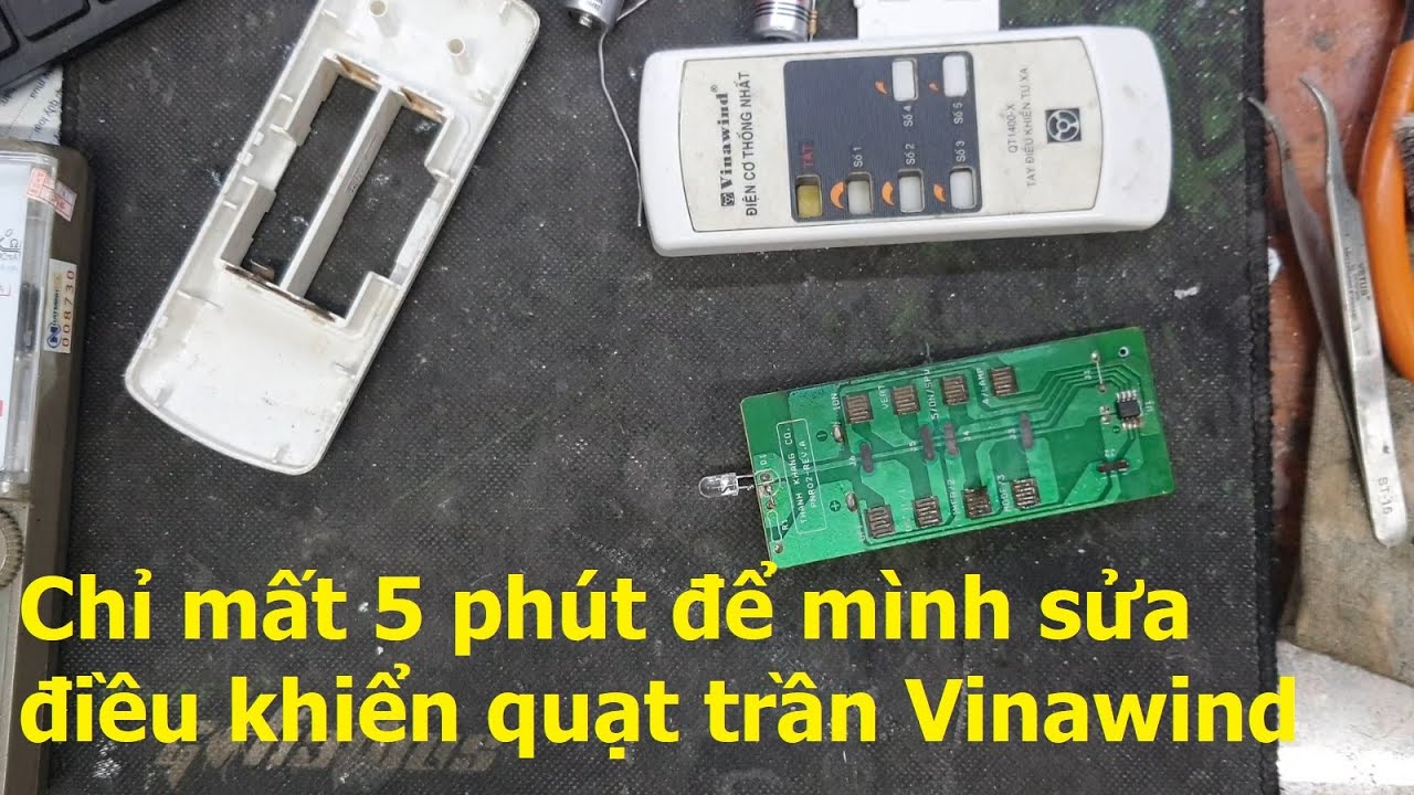 Sửa điều khiển quạt trần Vinawind. Mình chỉ mất 5 phút để sửa các bạn ạ !