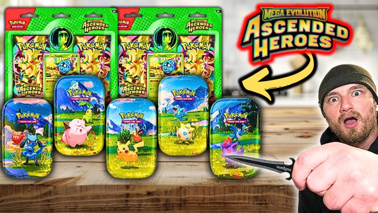 Opening NEW Ascended Heroes Mini Tins & 2 Pack Blisters Pokemon Cards!