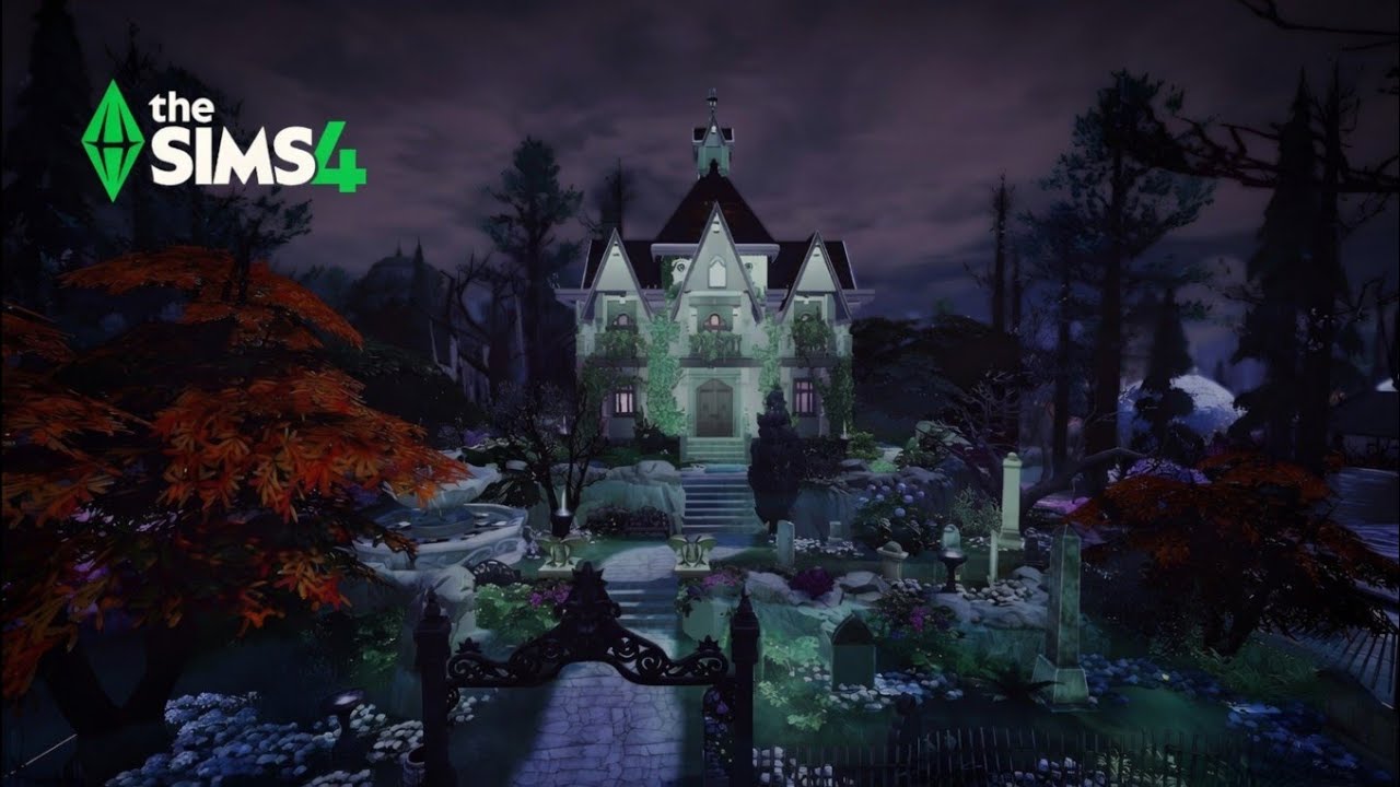 Abandoned Overgrown Haunted Manor 👻 | SIMS 4 Stop Motion Build | NoCC