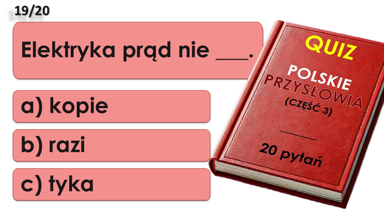Polskie Przysłowia (cz. 3) - Quiz | Polish Idioms test | Język Polski