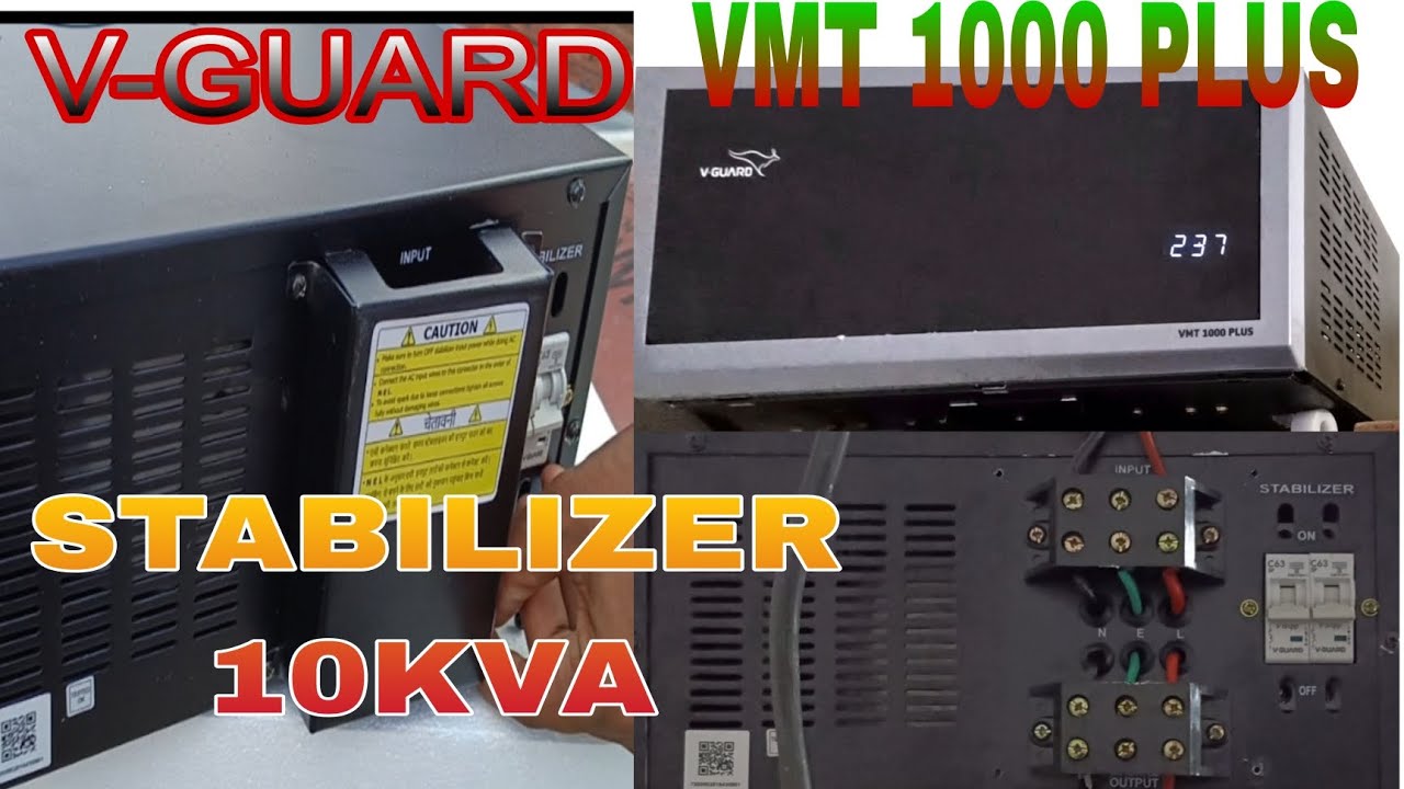 V-Guard Stabilizer ||10KVA Unboxing Installation ||Vmt1000 plus|| Stabilizer kaise lagaye