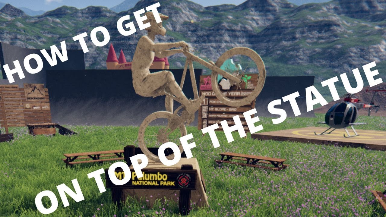 How to get on top of the statue in Mt. Palumbo | Descenders Mischief Tour Part 2
