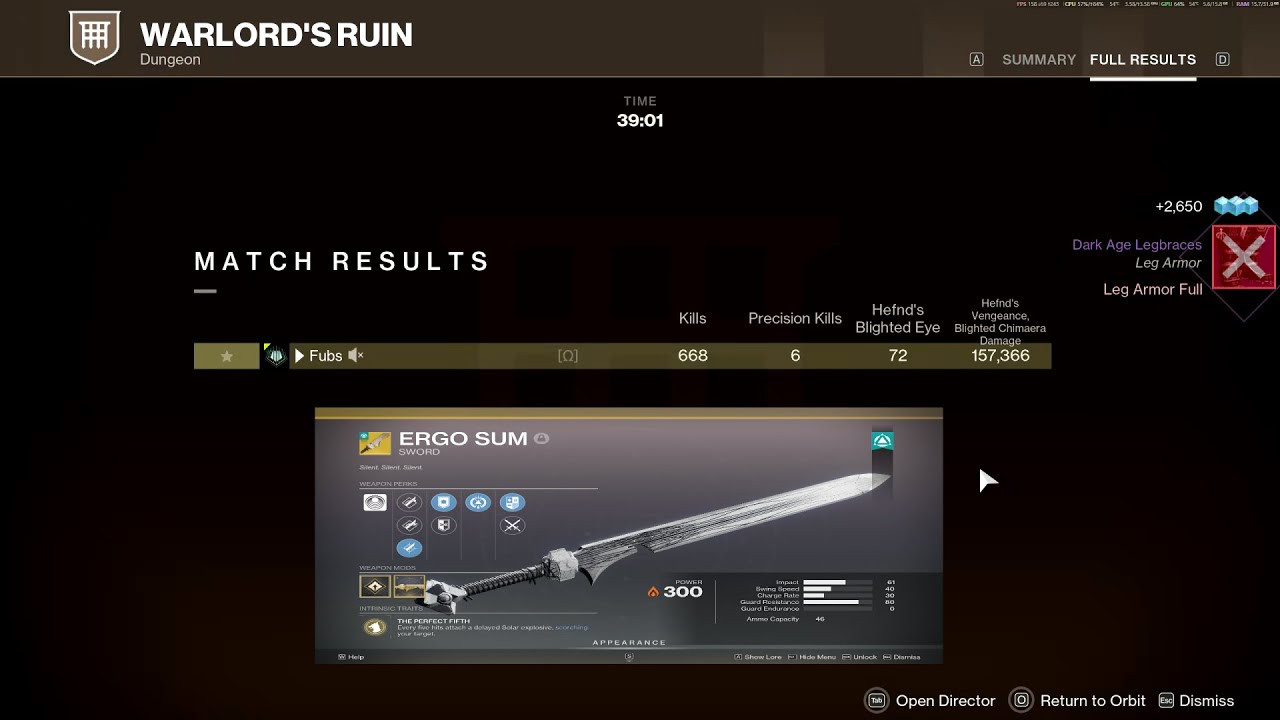 Solo Flawless Warlord's Ruin | 