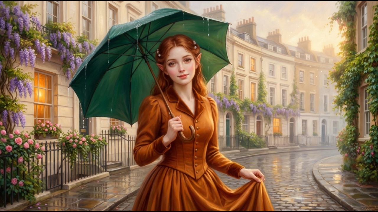 A Magical Victorian London: From Morning Rain to Rainbow | Visual Poem