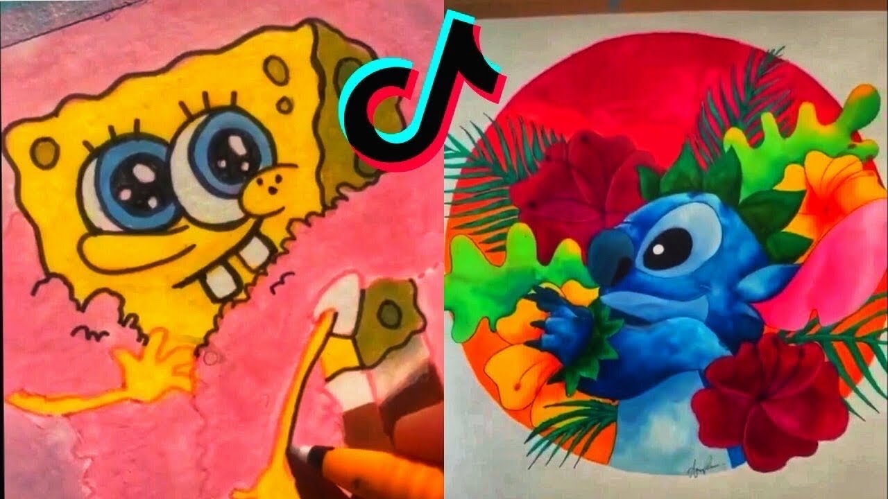 People Painting Things on TikTok for 7 Minutes Straight Part 36 | Tik Tok Art