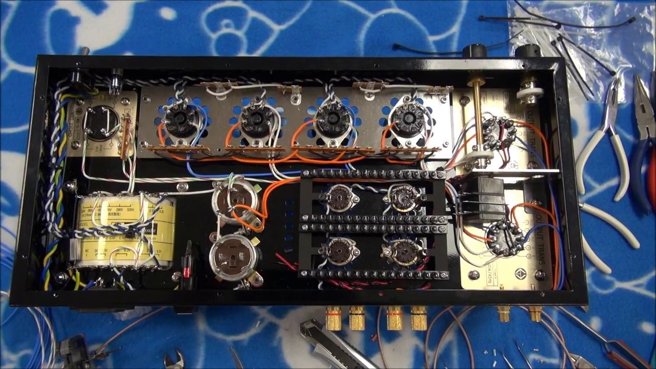 Home made tube amp♪~Point to point wiring(^^♪