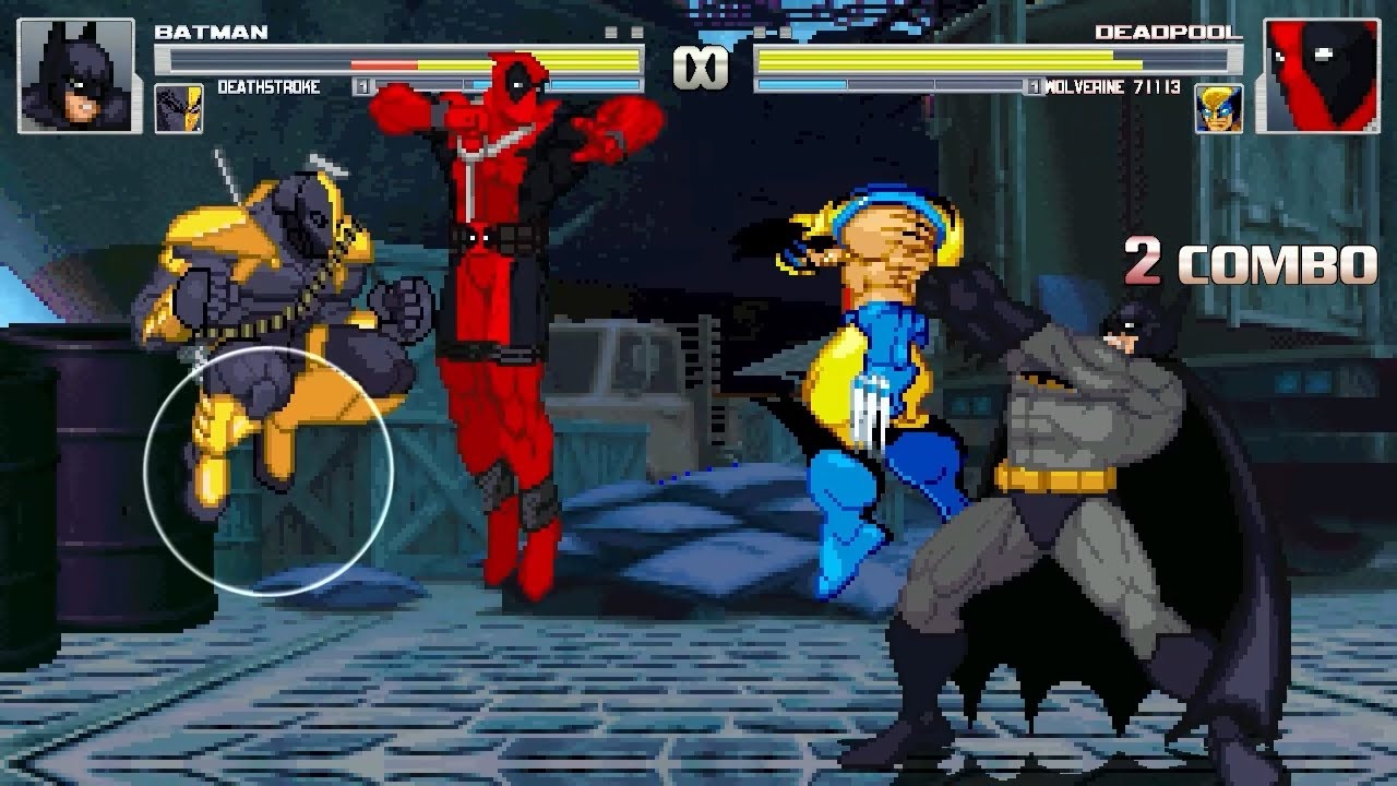 AN Mugen Request #2002: Batman & Deathstroke VS Deadpool VS Wolverine